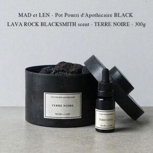 Pot Pourri d'Apothicaire BLACK LAVA ROCK BLACKSMITH scent - TERRE NOIRE - 300g