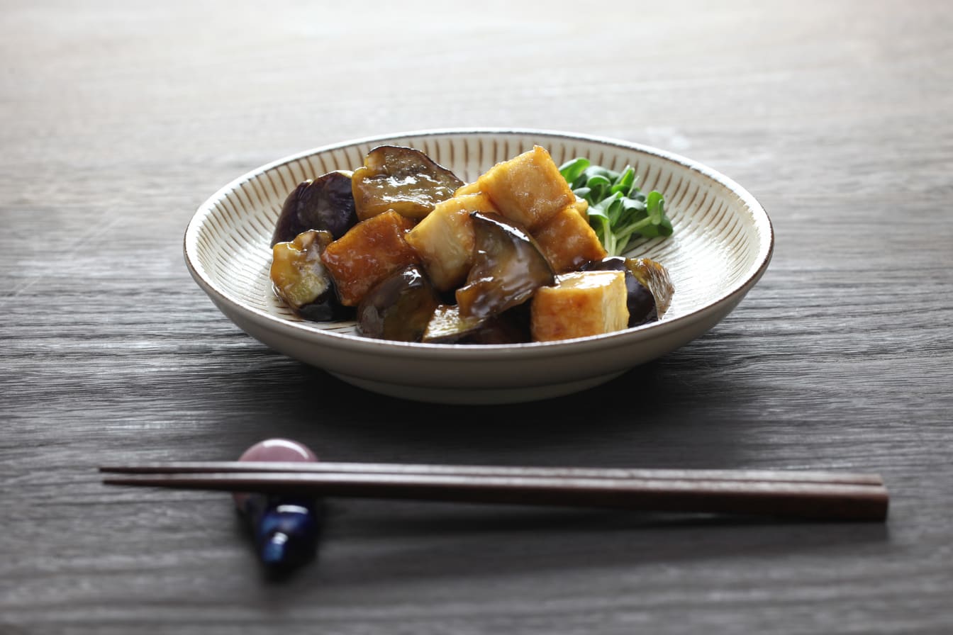 ナスと厚揚げ炒め