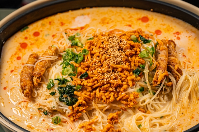 そうめん　担々麺風
