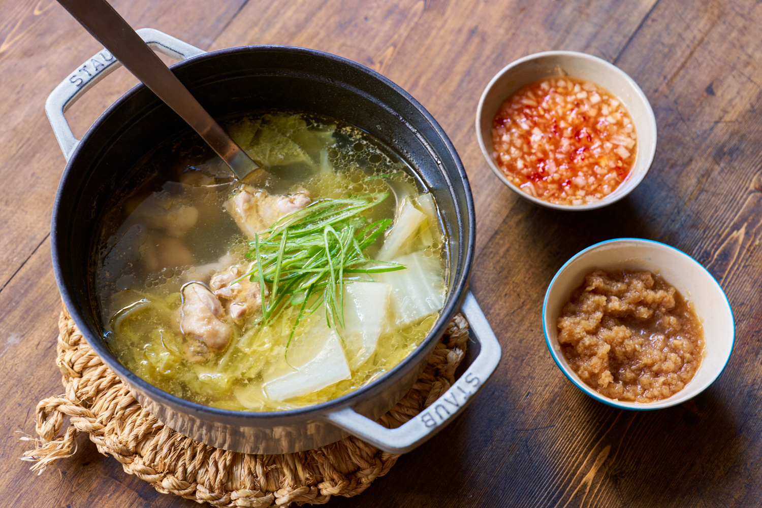 鶏と白菜のねぎ塩鍋