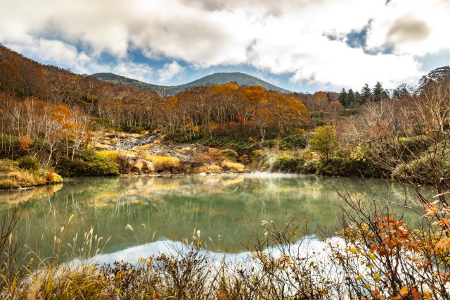 地獄沼の紅葉