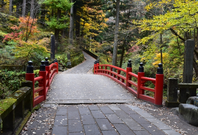 榛名神社の参道　橋上