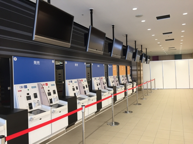 競馬場の発券機