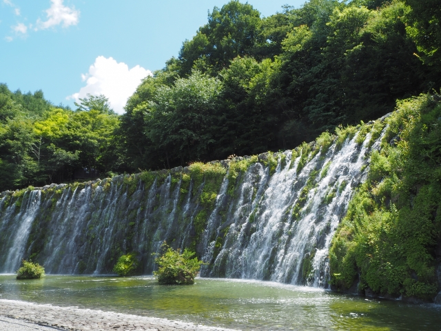 山中湖 花の都公園の滝