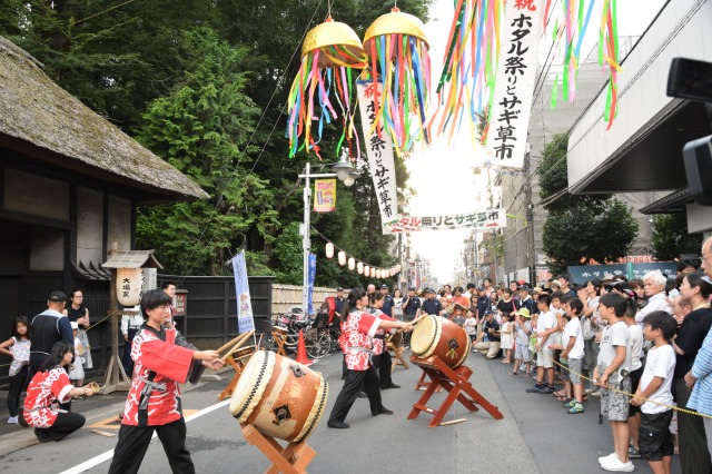 せたがやホタル祭りとサギ草市