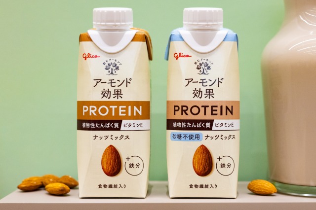 アーモンド効果　プロテイン　商品2種類の画像
