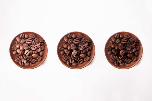 3種類のコーヒー豆　比較