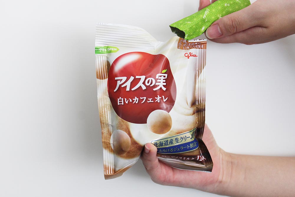 アイスの実 白いカフェオレ