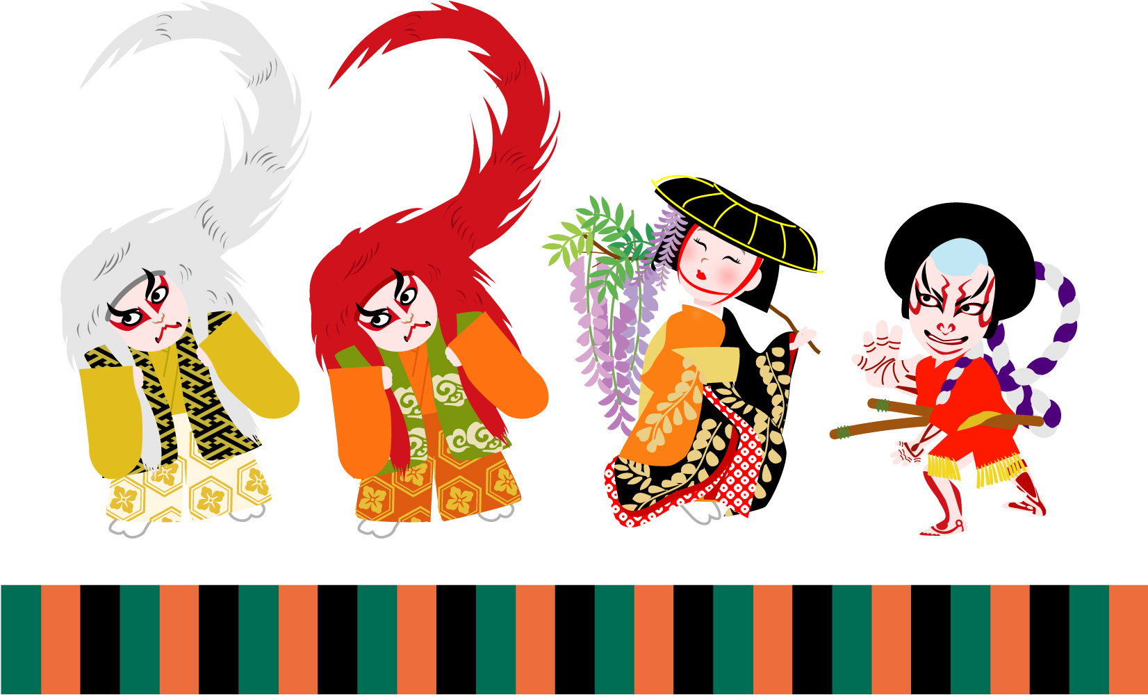 歌舞伎イメージ　イラスト