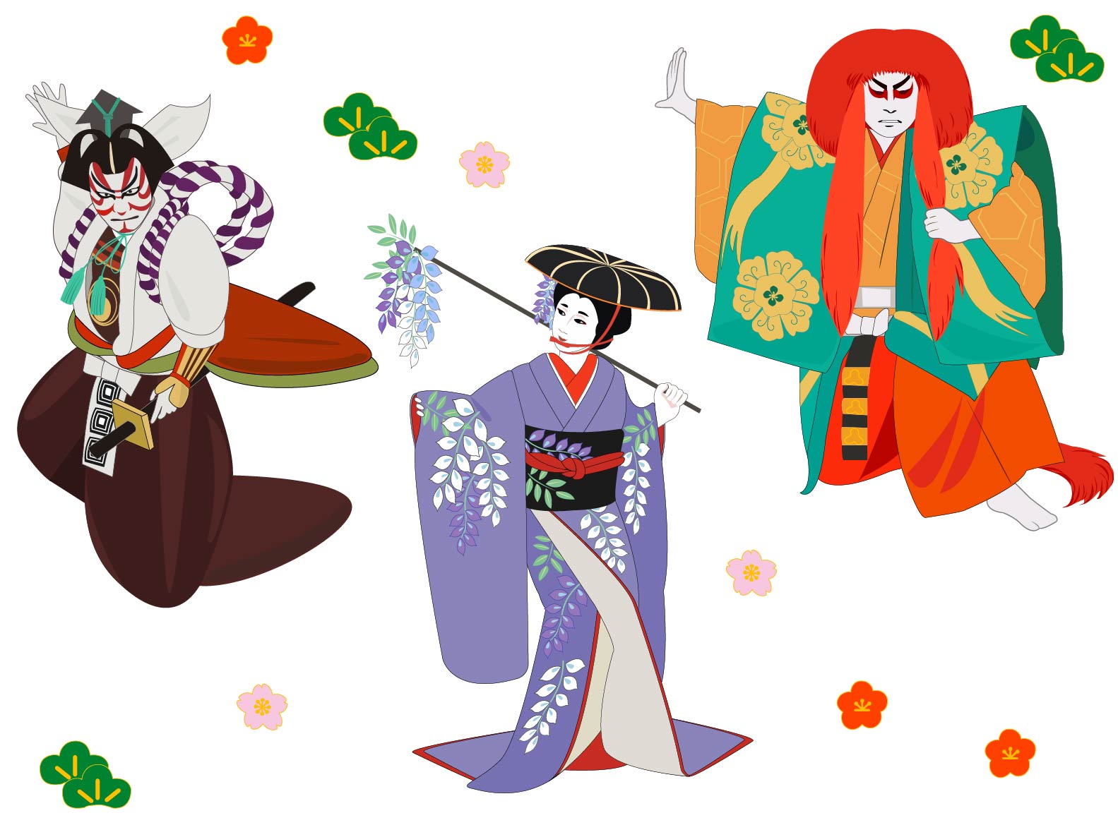歌舞伎イメージ　イラスト