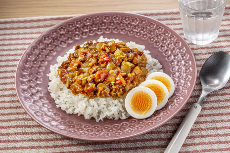 レンジで作るキーマカレー