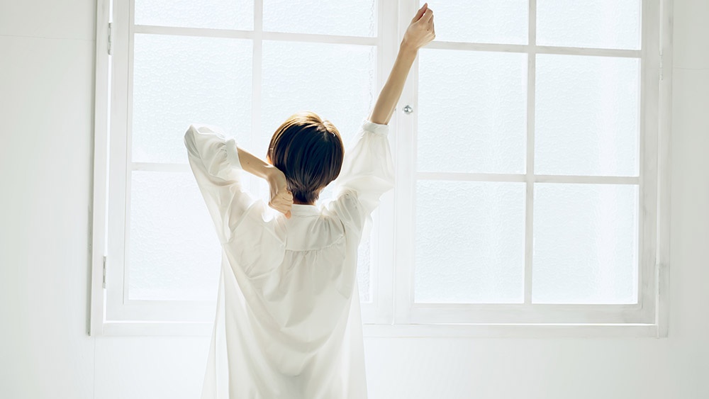 リラックスする女性