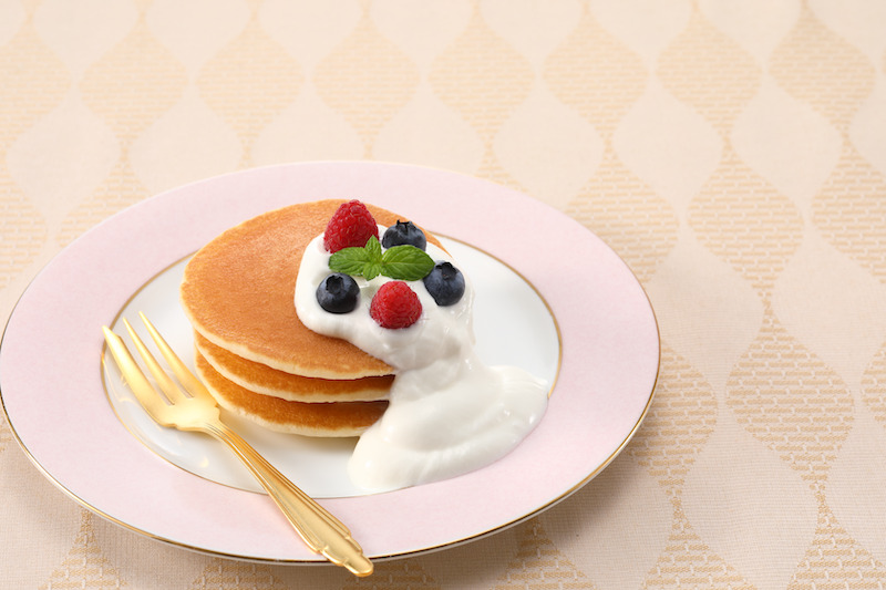 リッチモ食べ方例 パンケーキ(クリーム代わり)