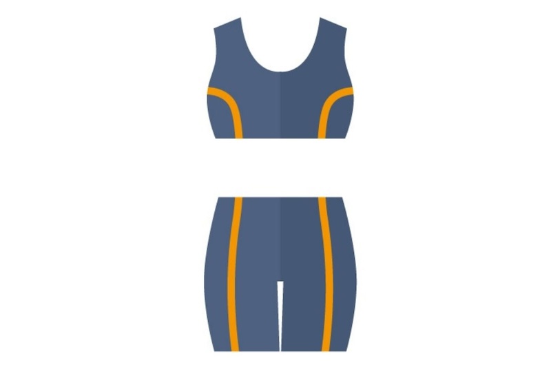 セパレート水着　イラスト