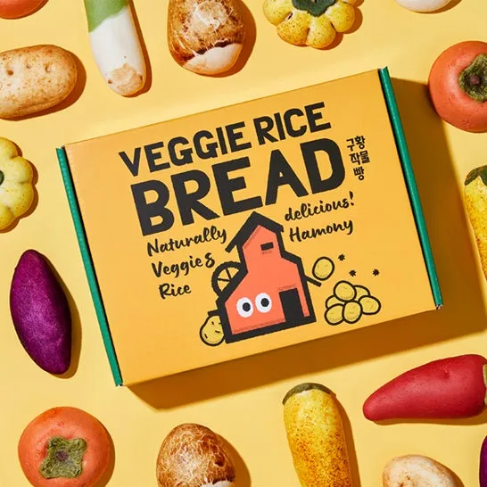 野菜と米で作られたパンの箱