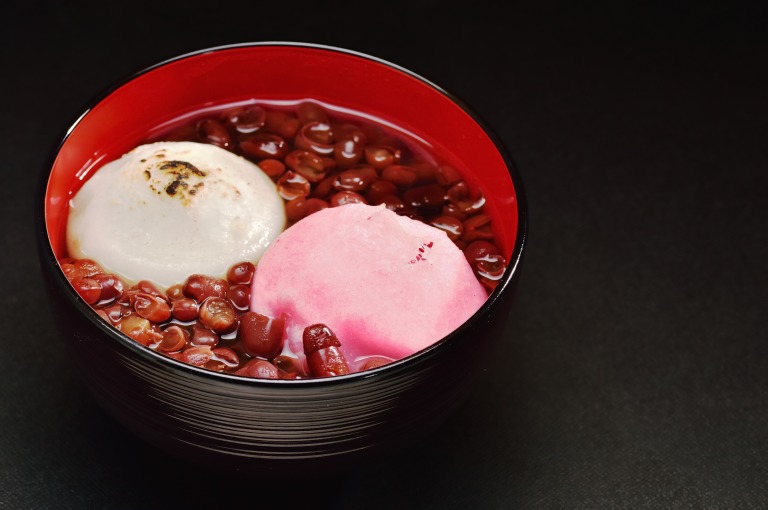 紅白の餅入り　出雲ぜんざいイメージ