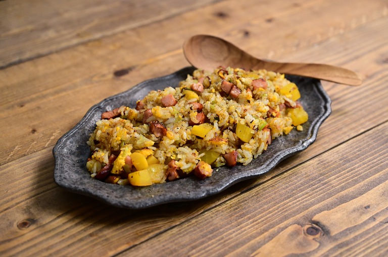 たくあんと焼き豚の炒飯(チャーハン) 