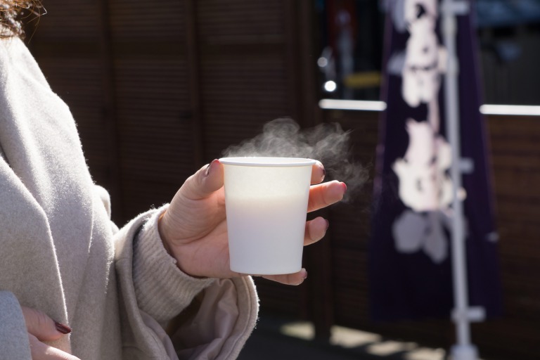 初詣　甘酒　イメージ