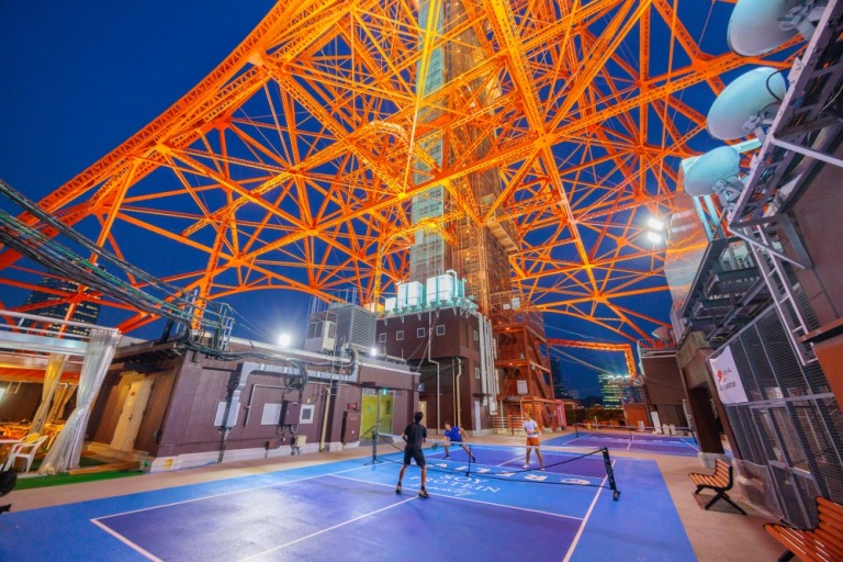 東京タワー屋上ピックルボールコート