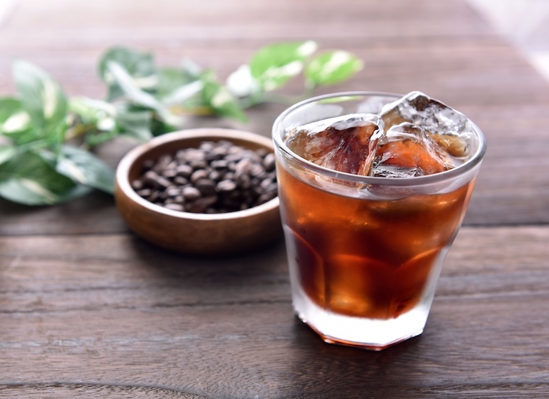 アイスコーヒー カカオニブと抽出 完成イメージ