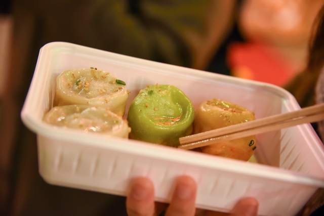横浜中華街の焼き小籠包