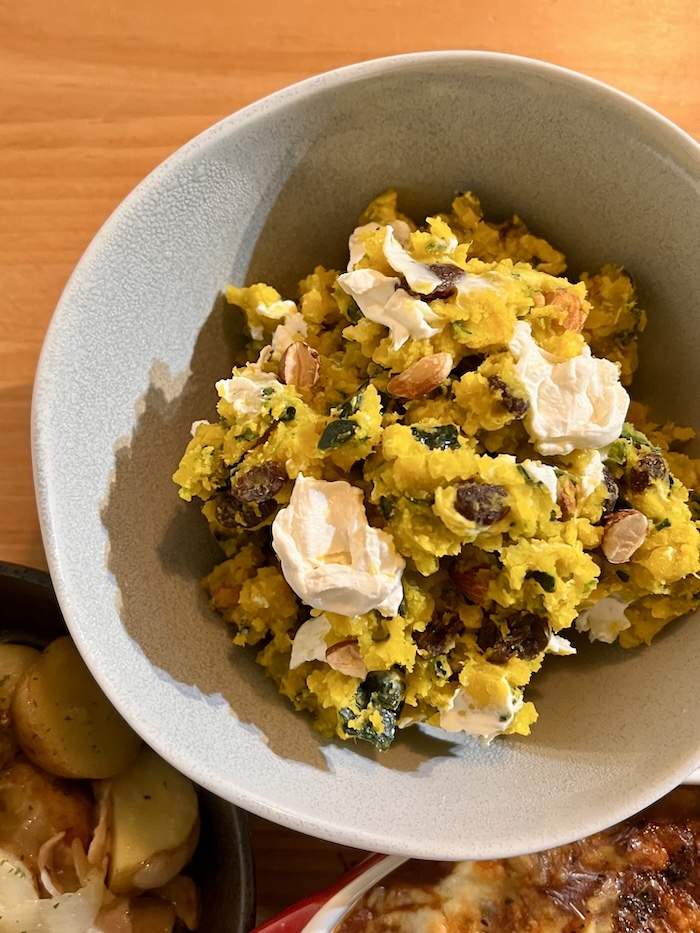 かぼちゃサラダ カカオニブトッピング完成イメージ