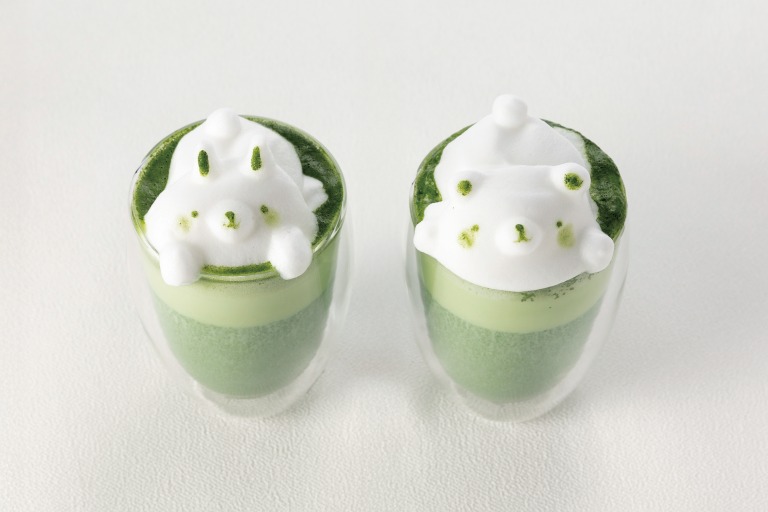 茶寮翠泉泉 ​​お濃い抹茶ラテ3Dアート