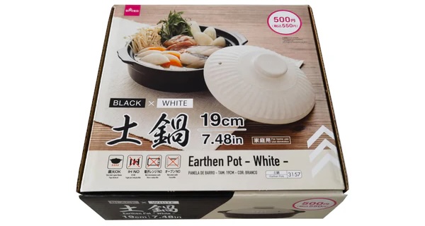 土鍋（ホワイト）１９ｃｍ