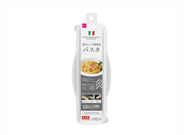 ダイソー　電子レンジ調理器（パスタ用、ホワイト）