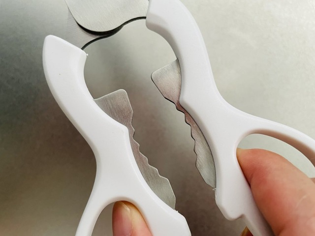 ダイソーのキッチンバサミ使用写真