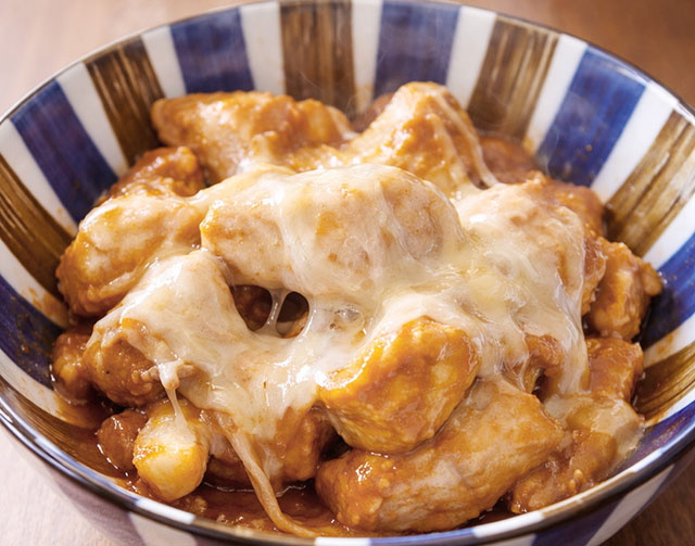 韓国気分™ヤンニョムソースx チーズトッポギ風