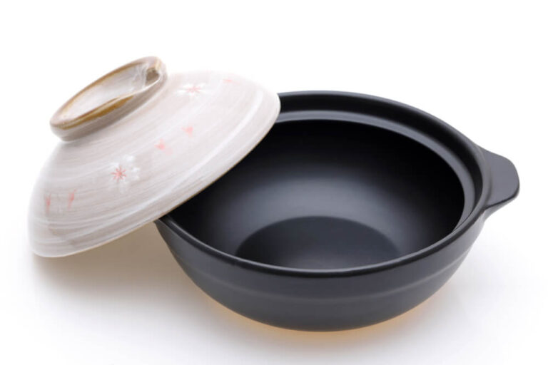 ツートンカラーの土鍋