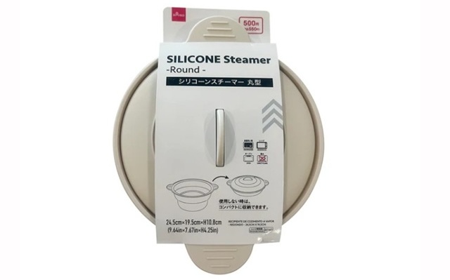 ダイソー　シリコーンスチーマー（丸）