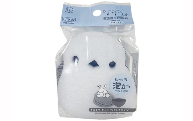 ダイソー　シマエナガ　キッチンスポンジ