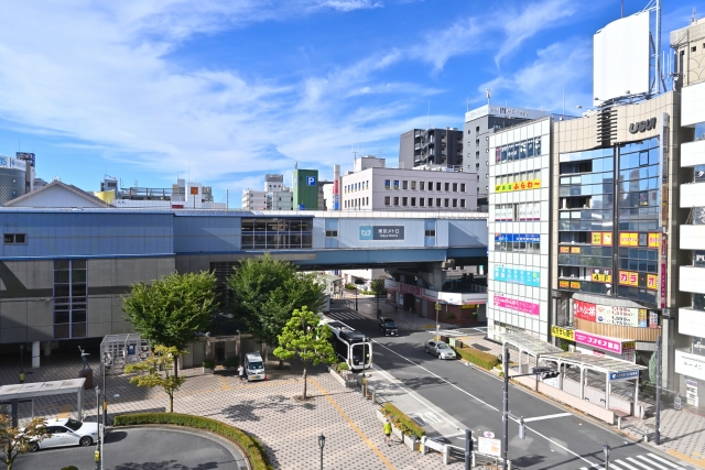 西葛西　駅前の写真
