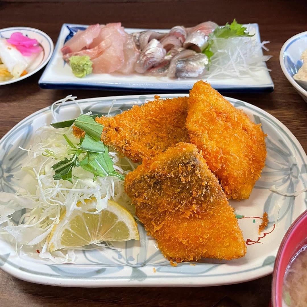 さすけ食堂 アジフライ