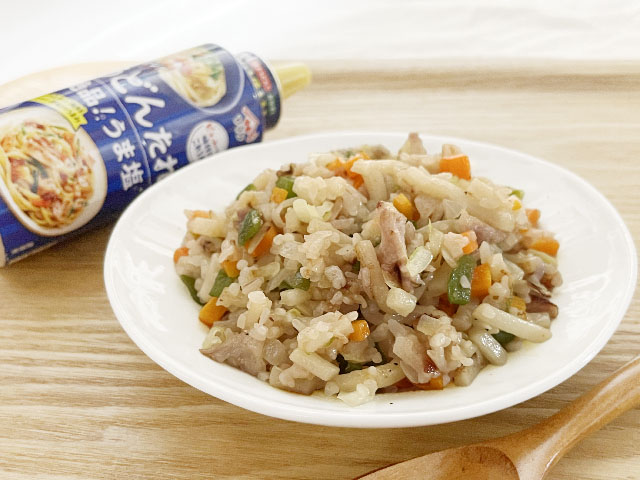 ヤマサ イチオシ！うどんたれ 絶品！うま塩 を使ったうどんメシ風
