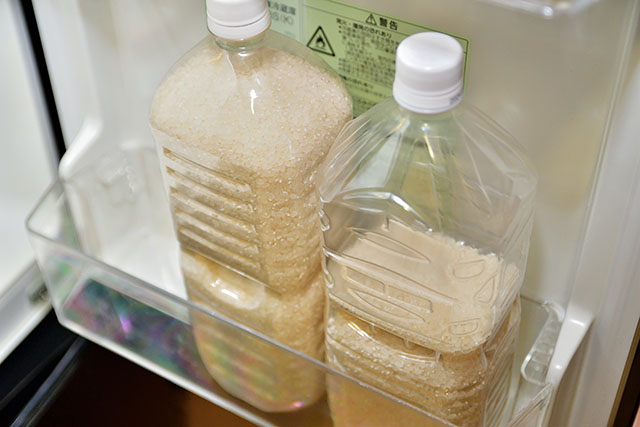 米を冷蔵庫で保存する