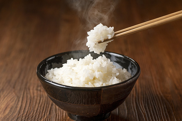 ツヤおある美味しそうな白いごはん