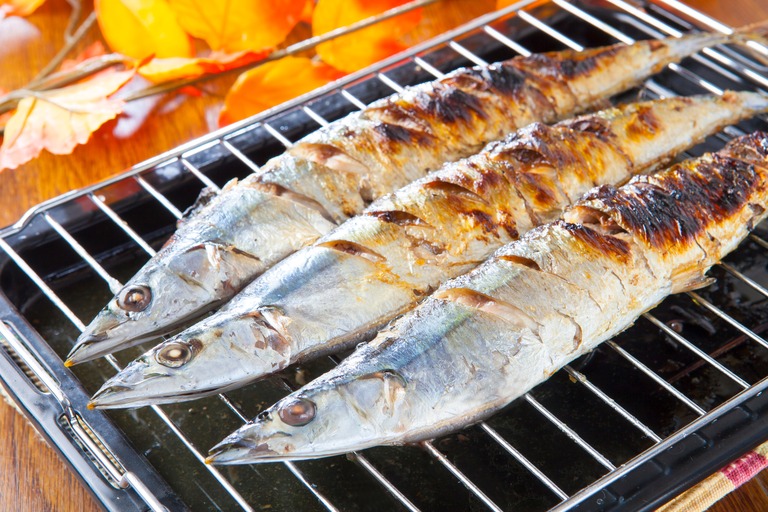 秋の旬 秋刀魚の塩焼き