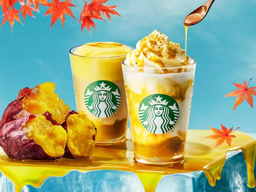 とろり蜜芋 紅はるか フラペチーノ®＆ムース ティー ラテ