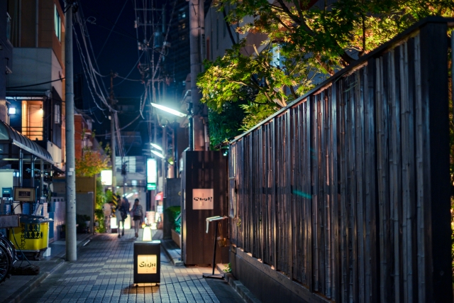 夜の神楽坂