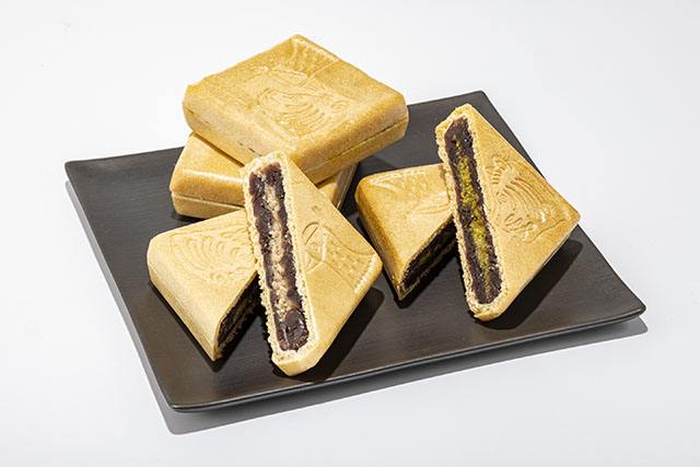 KIJITORA アーモンドバター最中+ピスタチオバター最中