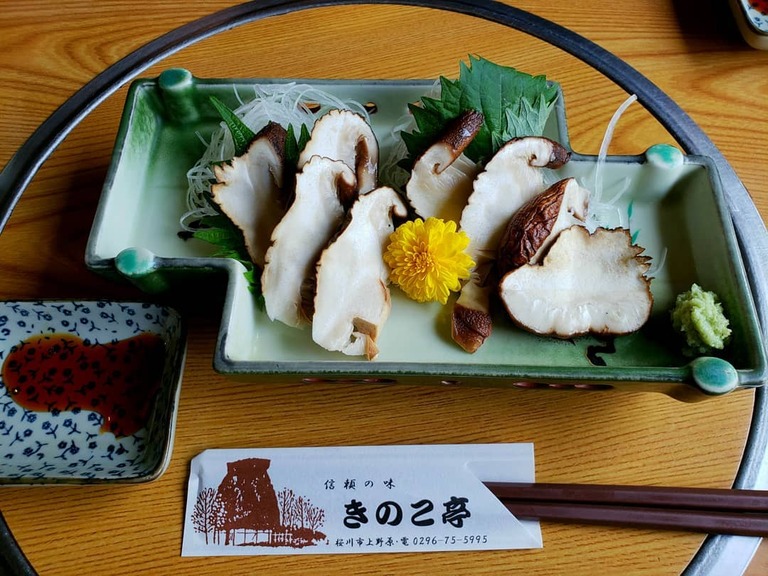 きのこ亭　しいたけのお刺身